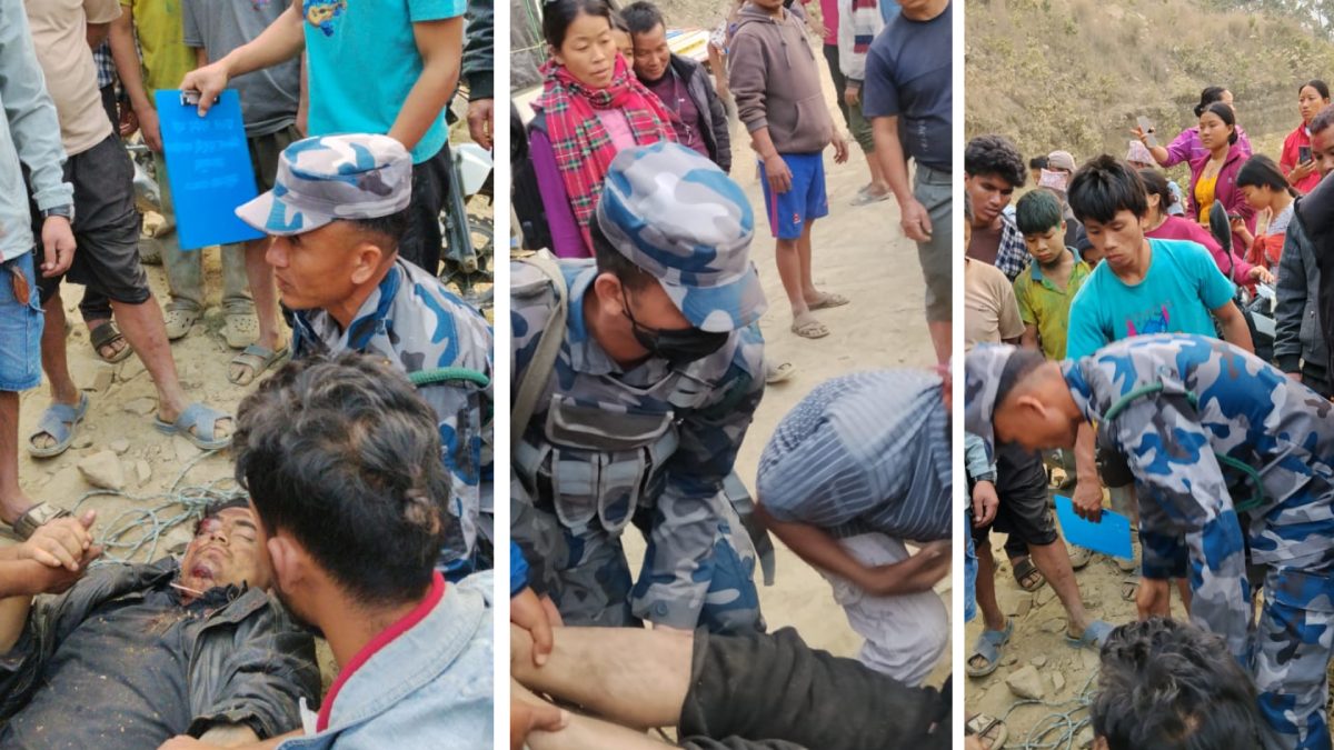 गाईघाटबाट खोटाङतर्फ जाँदै गरेको गाडी फोक्सिन्टारमा दुर्घटना